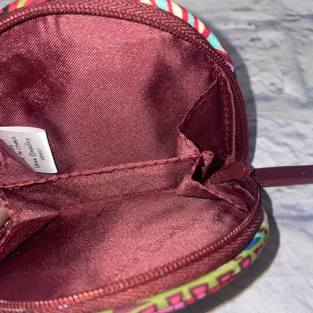 Vera Bradley Mini Dome Coin Purse in Resort Medallion Pattern - Picture 5 of 5